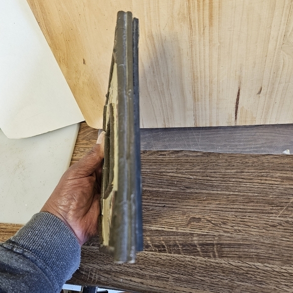 Vintage Ceramic Faux Wooden Handmade Frame - Picture 3 of 10